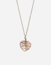 Cadena Corta con Dije Metal Cadena Dije Corazón - Dorado
