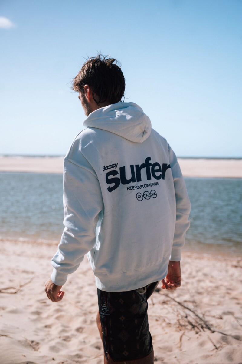 Hoodie Surfer / Celeste 