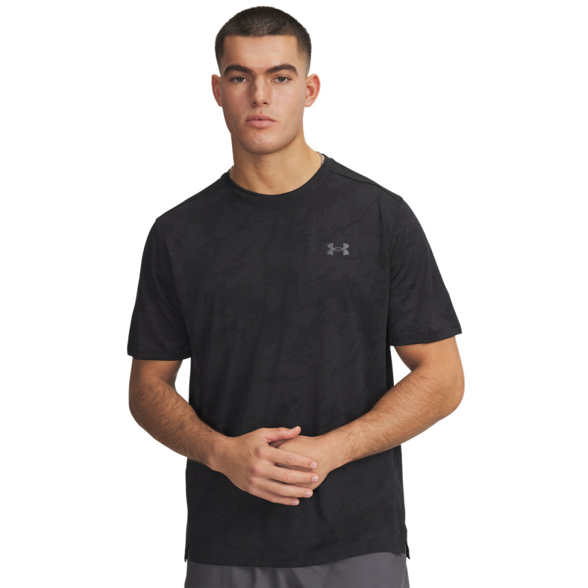 UA Tech Vent Jcqrd SS-GRN - BLK-001 