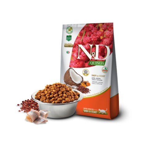 N&D Quinoa Feline Skin Peixe 7.5 Kg N&D Quinoa Feline Skin Peixe 7.5 Kg