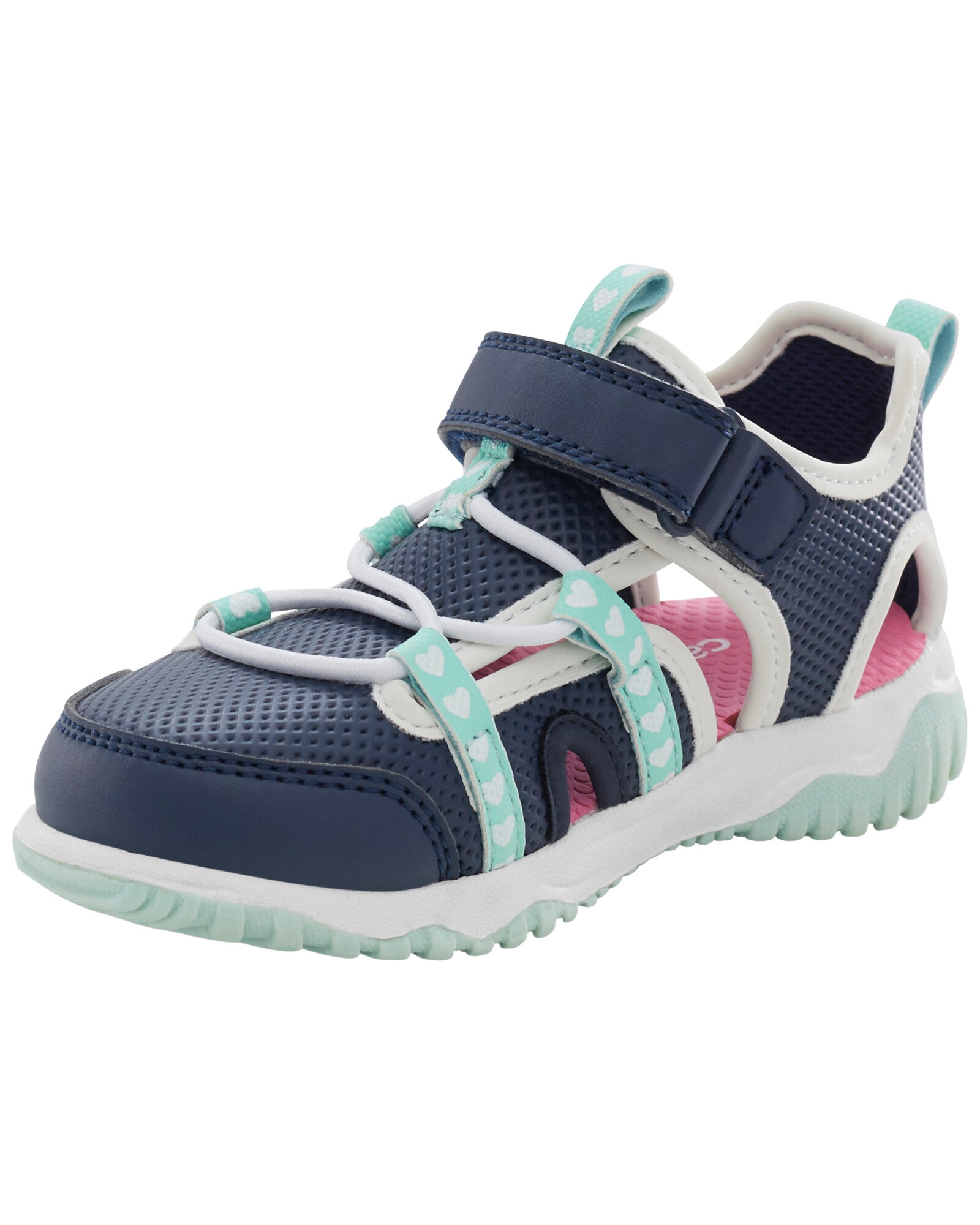Sandalias con velcro, diseño corazones Sandalias con velcro, diseño corazones
