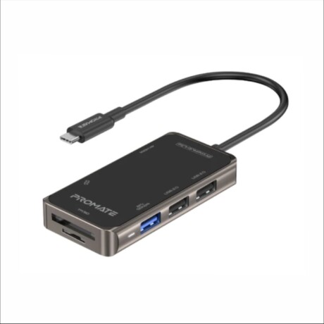 Hub Promate PrimeHub-Lite USB-C a 3xUSB HDMI 4K USB-C TF SD Hub Promate PrimeHub-Lite USB-C a 3xUSB HDMI 4K USB-C TF SD