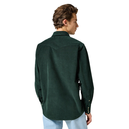 Camisa Wrangler Corduroy Overshirt - Verde Camisa Wrangler Corduroy Overshirt - Verde