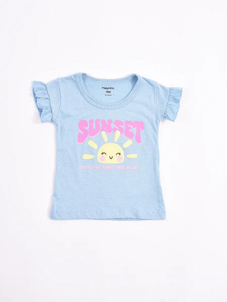 REMERA SUNSET CELESTE