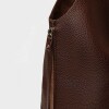 Shopper Amalfi en efecto cuero graneado Chocolate