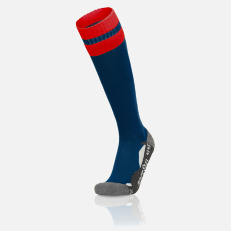 MEDIAS LARGAS MACRON AZLON AZUL/ROJO
