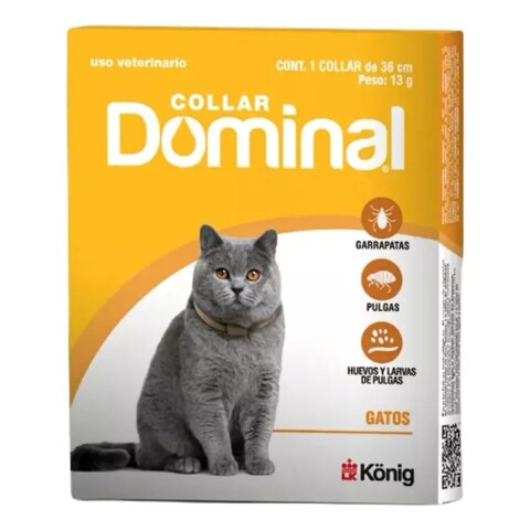 DOMINAL COLLAR ANTIPULGAS Y GARRAPATAS PARA GATOS DOMINAL COLLAR ANTIPULGAS Y GARRAPATAS PARA GATOS