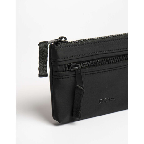 Monedero De Material Reciclado Negro