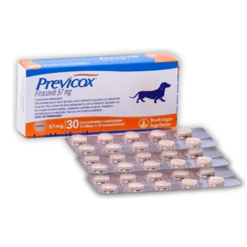 PREVICOX 57 MG X CAJA DE 30 COMPRIMIDOS