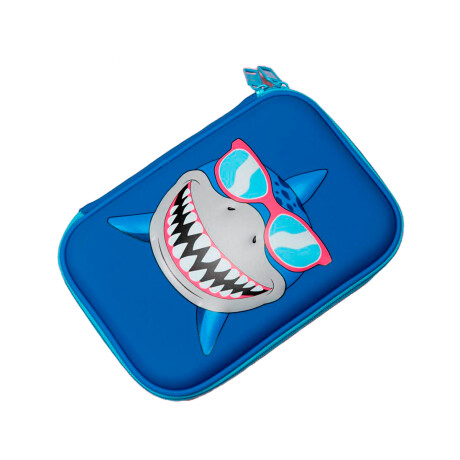 Cartuchera Rigida Escolar Infantil Brio Organizadora - Tiburon Cartuchera Rigida Escolar Infantil Brio Organizadora - Tiburon
