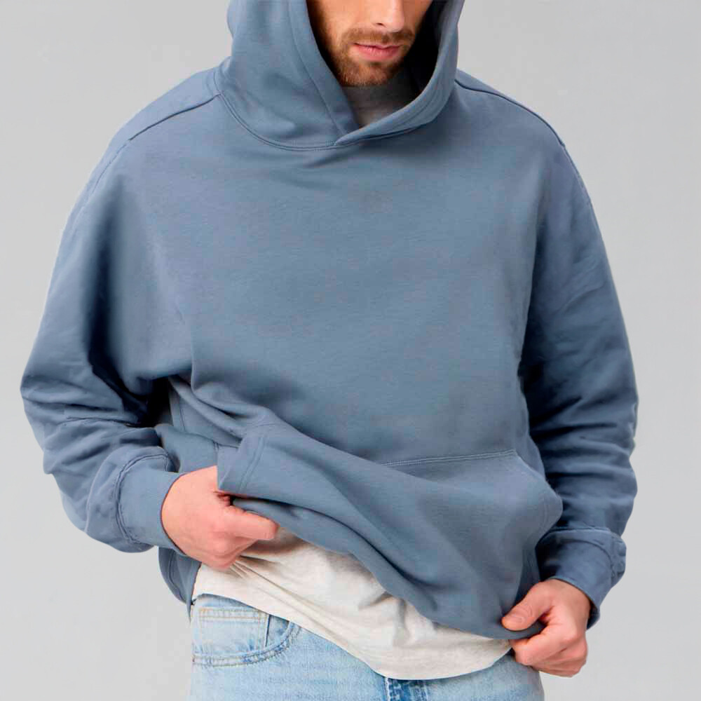 Polera The Go-To Oversized Hoodie Hombre Vintage Grey