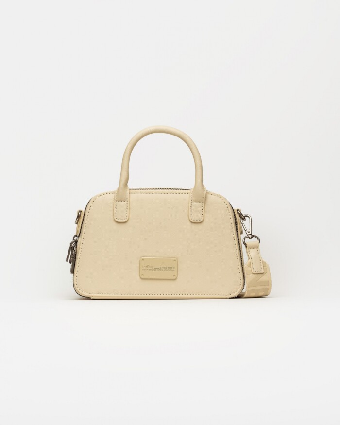 Cartera de mano New Penny en efecto cuero zaffiano Natural