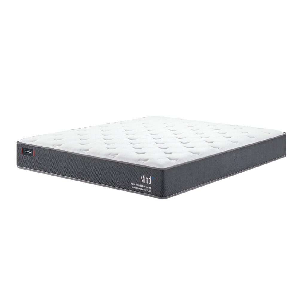 Colchón 2 Plazas Resortes Pocket y espuma - Mind - Mannes Colchón 2 Plazas Resortes Pocket y espuma - Mind - Mannes