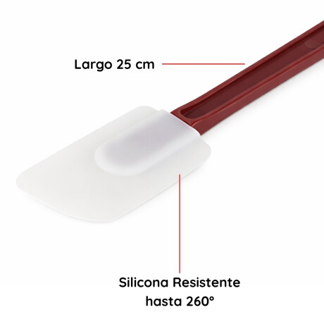 Espatula Silicona 25 cm Rojo Concasse Espatula Silicona 25 cm Rojo Concasse