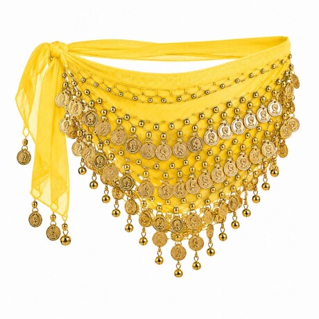 CADERIN DE TELA CON MONEDAS Amarillo