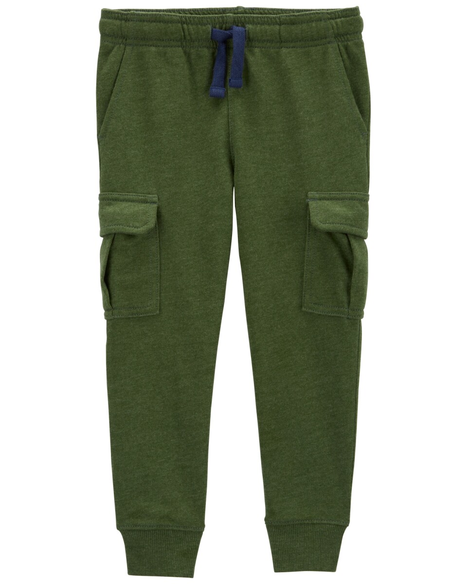 Pantalón cargo de algodón, verde. Talles 2-5T 