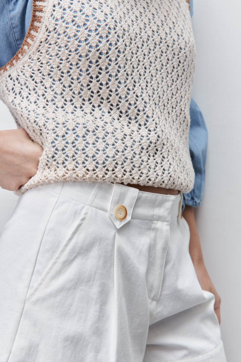 SHORT SOLI Blanco