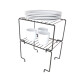 Estante organizador apilable NEGRO