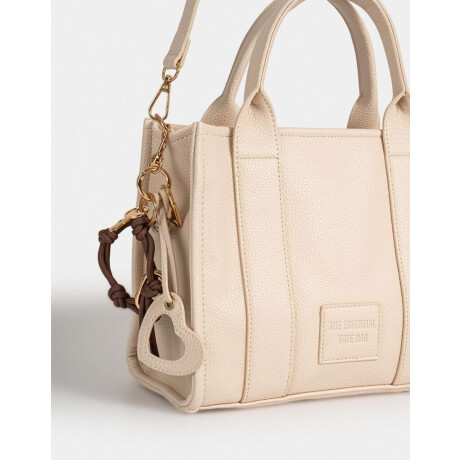 Cartera City Cuerina Blanco Crudo