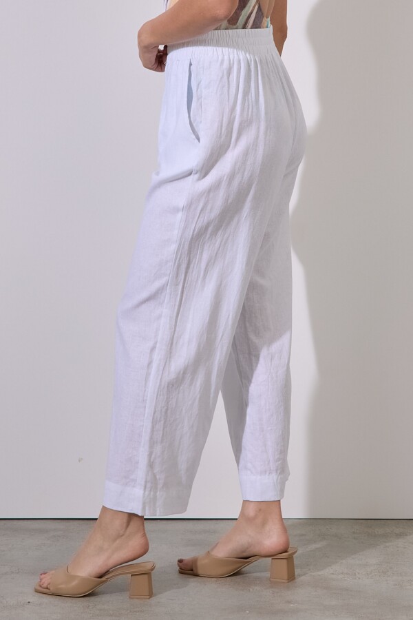 Pantalon Lino BLANCO