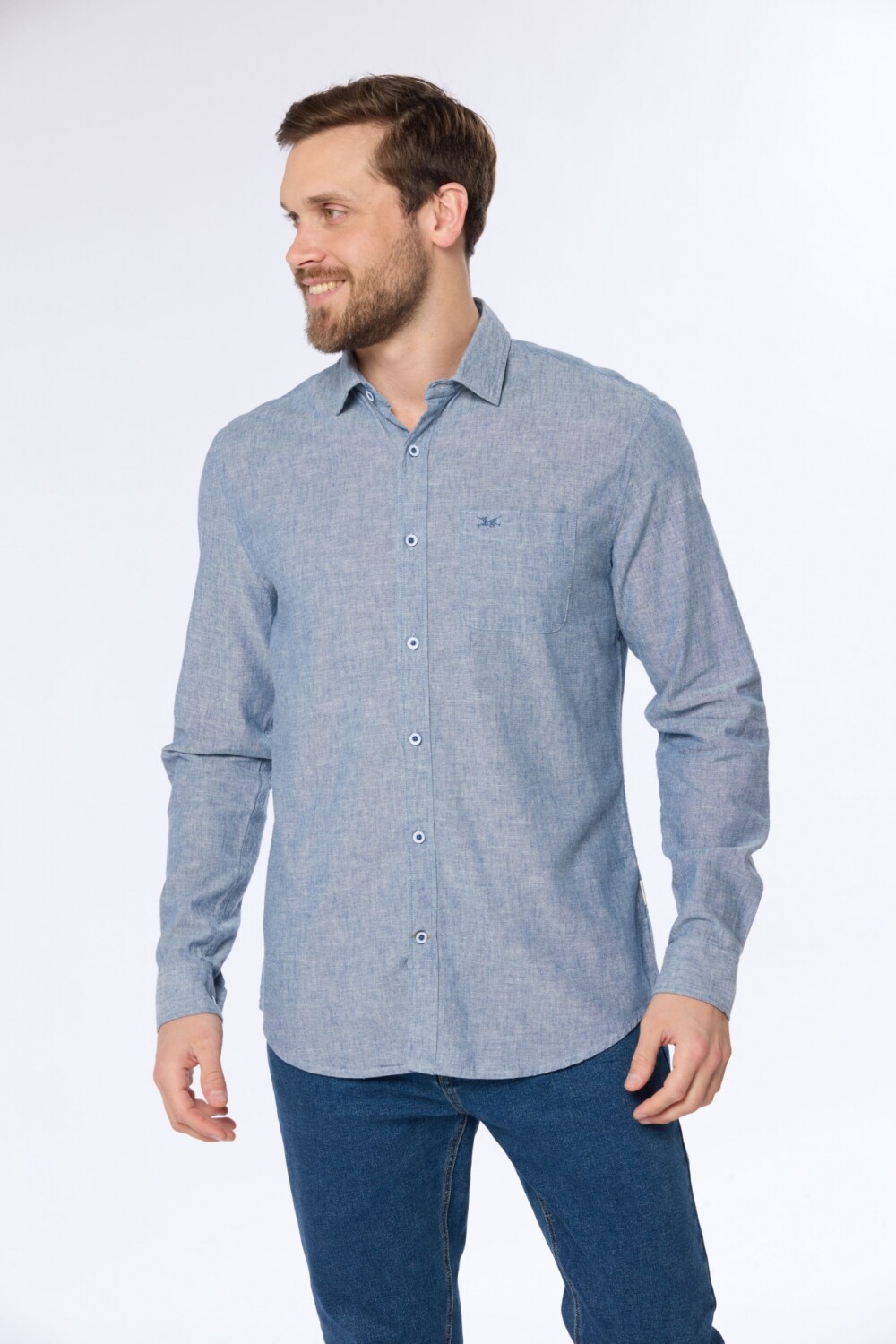 CAMISA DE LINO Denim