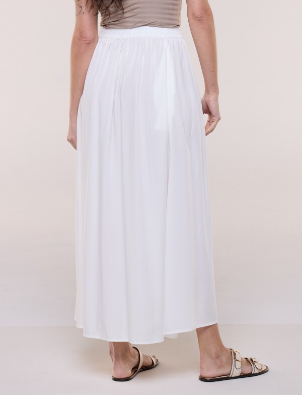 Falda Maxi Solid BLANCO