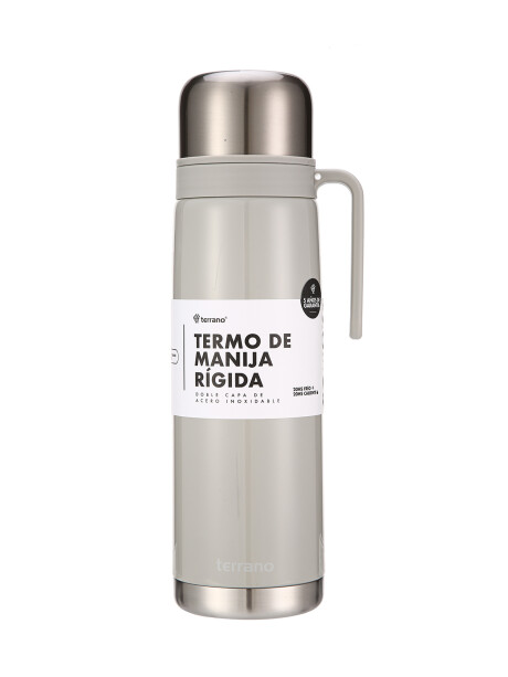 Termo 1Lt. Premium Manija Rigida Metalizado Oliva
