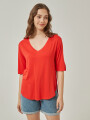 Remera Memaliaj Rojo Coral