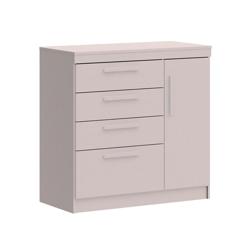 Cómoda Lille 3 Cajones 1 Puerta 1 Zapatero Blanca Cómoda Lille 3 Cajones 1 Puerta 1 Zapatero Blanca