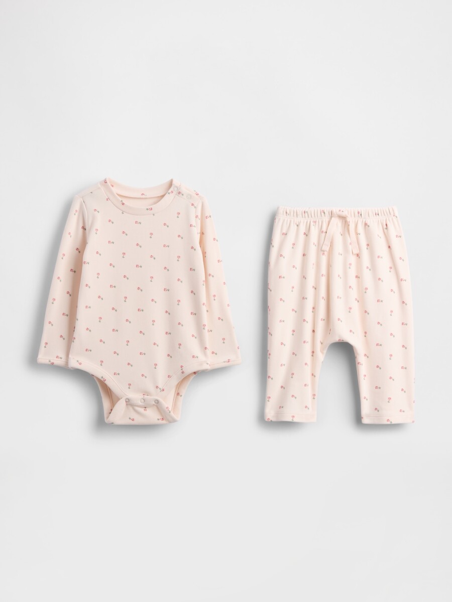 SUPER SOFT SNIT SET - BARELY PINK 