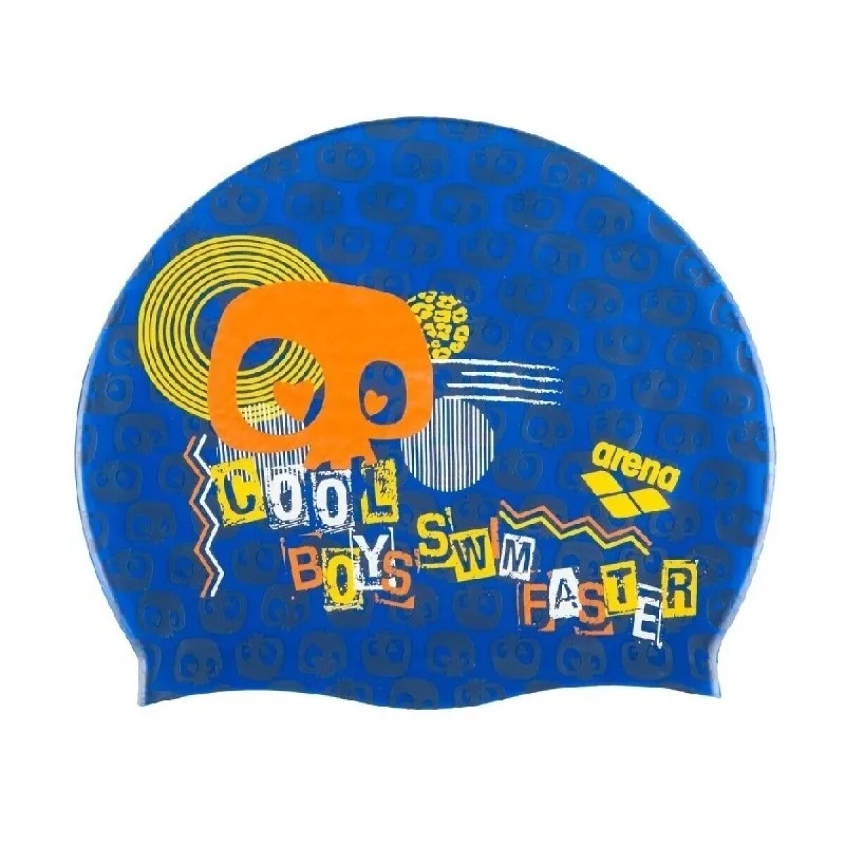 Gorra De Natación ARENA Print JR - Skull Azul 