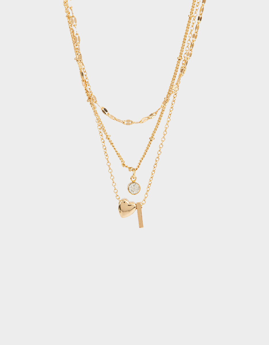 Collar Corto De Inicial "i" 