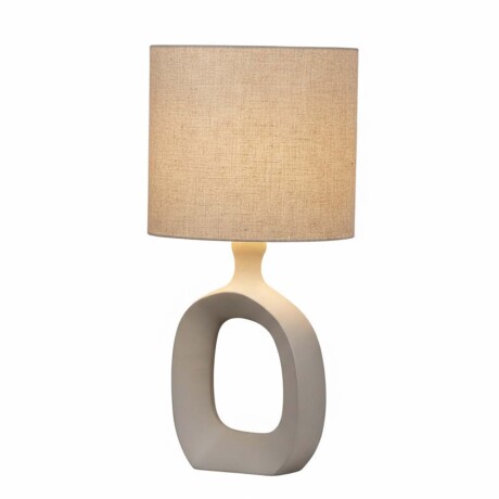 LÁMPARA DE MESA METAL NATURAL-BEIGE CURVE