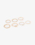 Sets Anillos Con perlas Set De Anillos Con Perla - Dorado