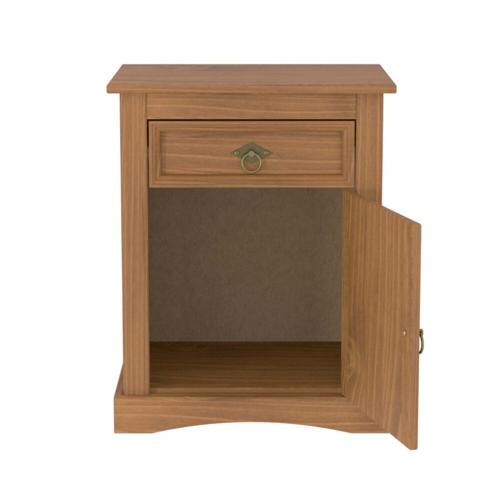 MESA DE LUZ MADERA MARRON MEX