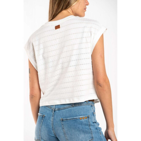 Remera Manga Corta Texturada Algodn Nacar