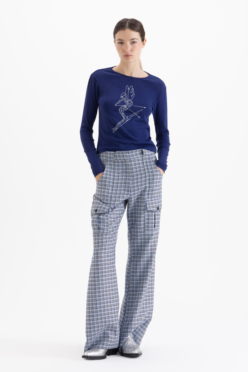 REMERA SKI Azul