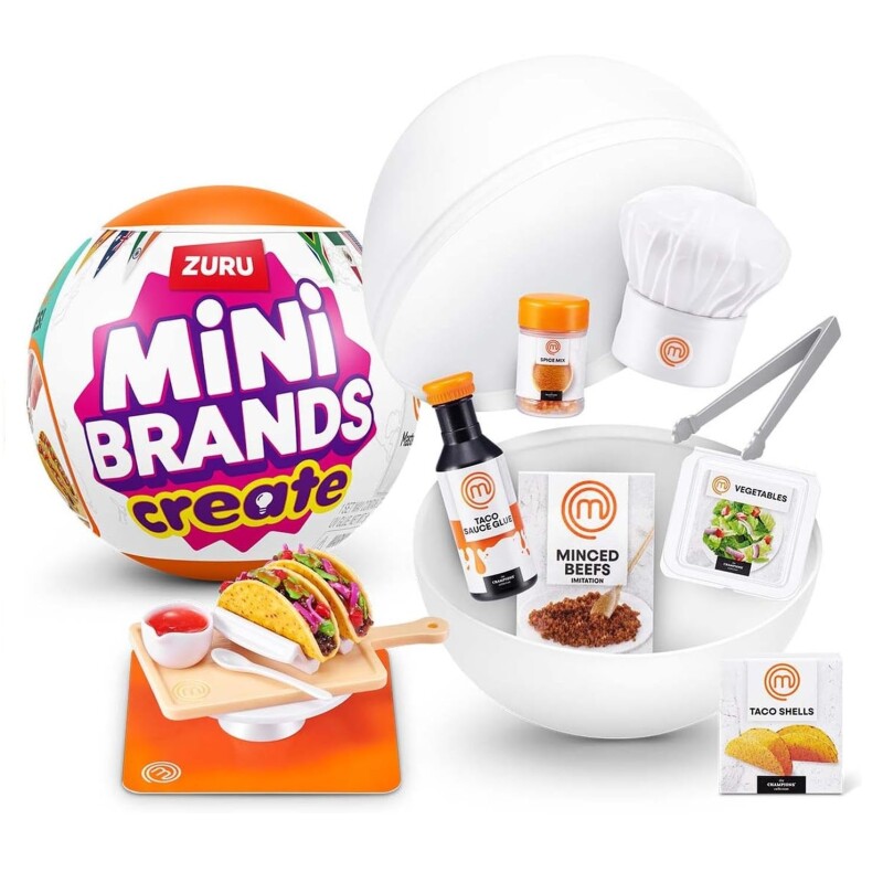 Mini Brands MasterChef Serie 2 Miniaturas Coleccionables ZURU MINI BRANDS - MASTER CHEF SERIE 2 (EXHIBIDOR X 13)