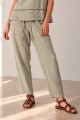 PANTALON LINO NET BEIGE