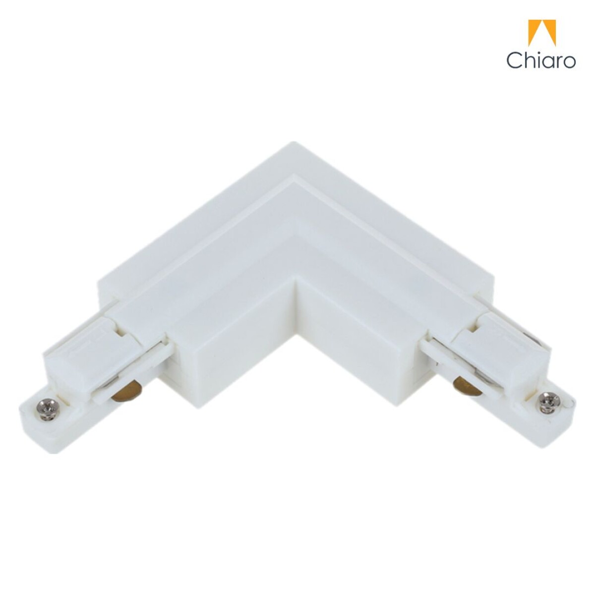 Unión para riel electrificado 2 vías Formato "L" - BLANCO 