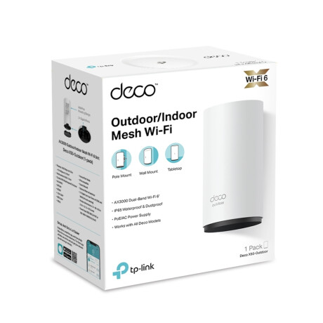 Tp-link - Deco X50 X1. Router Mesh. Wifi Inteligente. Doble Banda. Hasta 230 M2. 2 X Puertos Gigabit 001