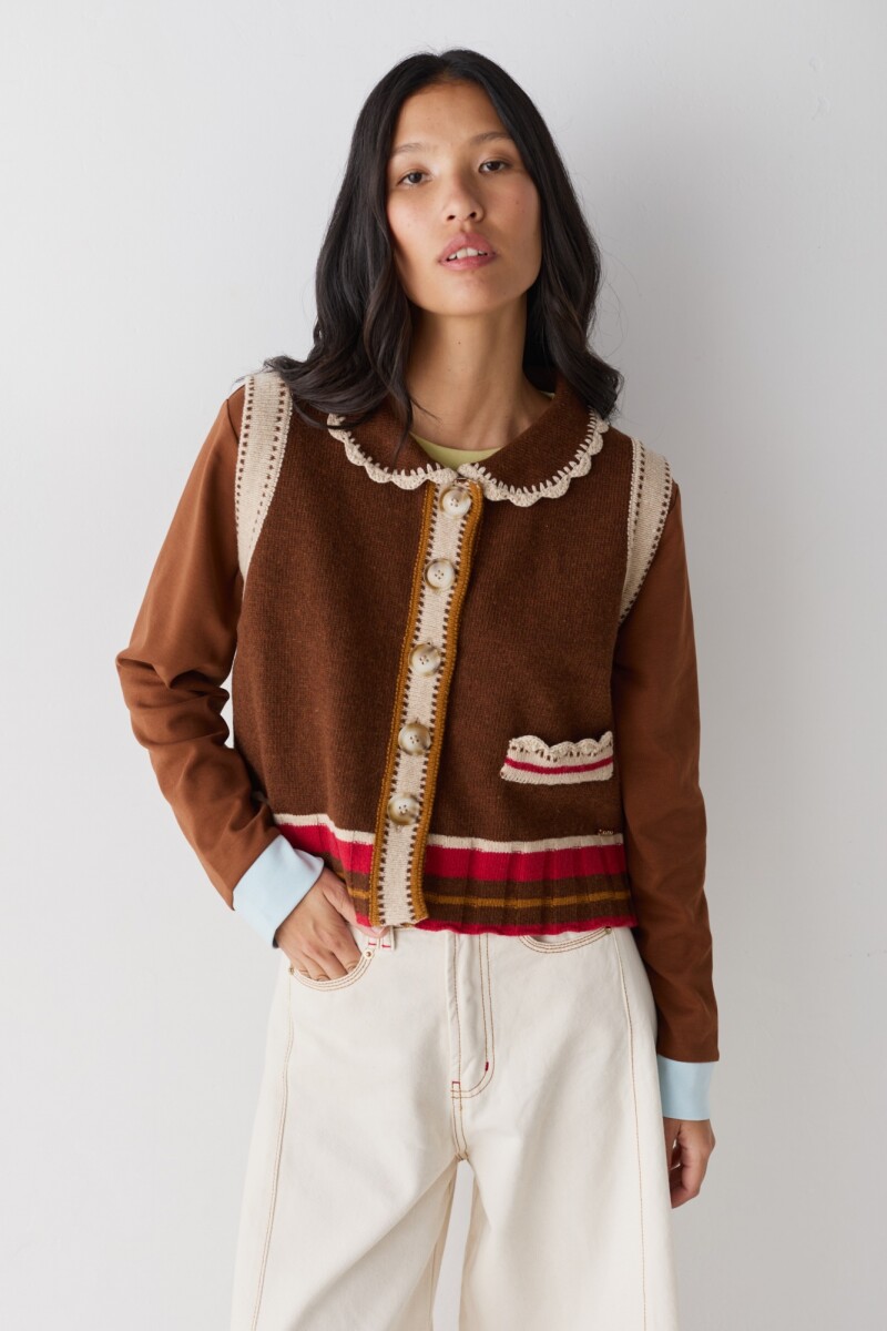 CHALECO CUTIE Chocolate