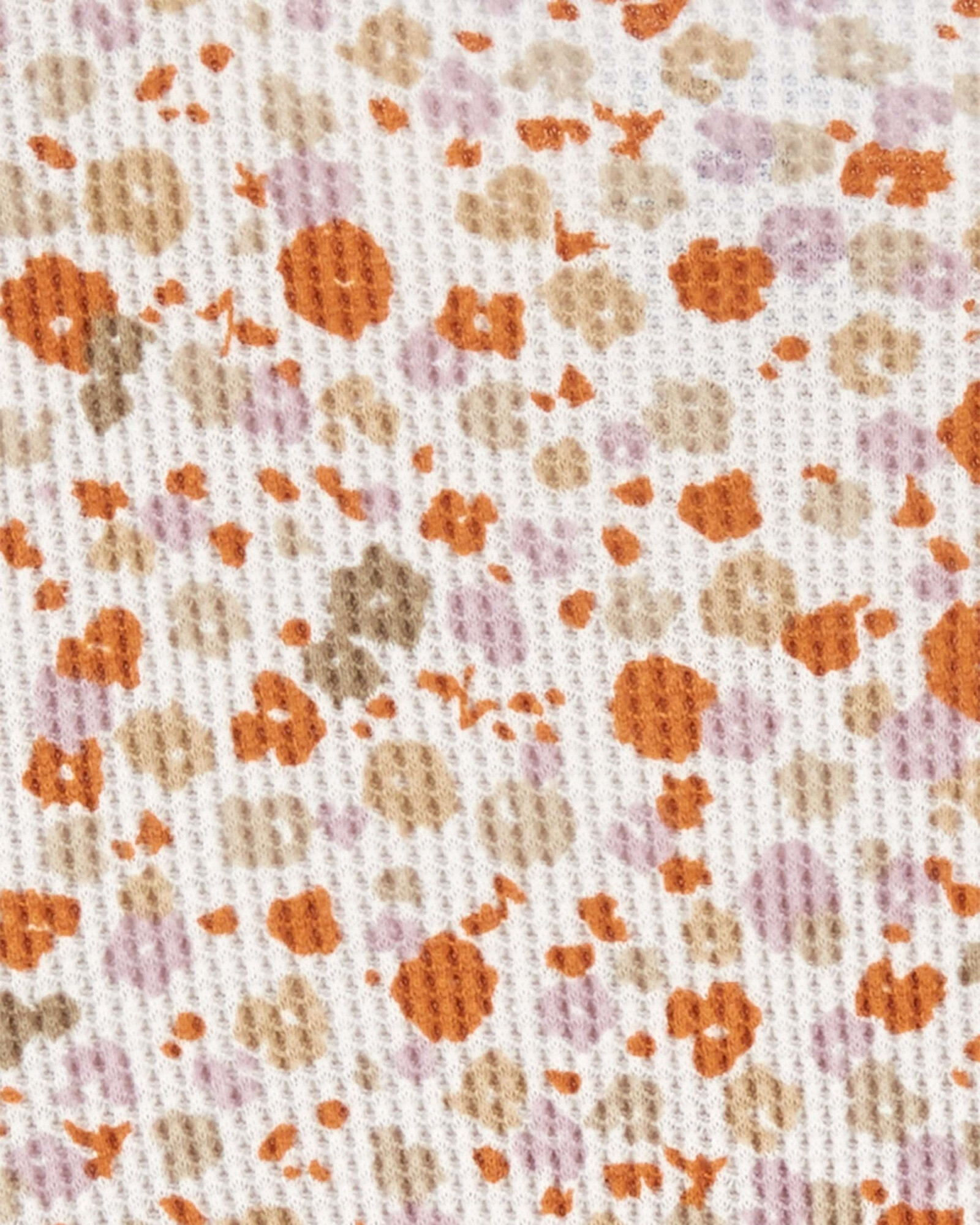 Vestido de algodón térmico, diseño floral Vestido de algodón térmico, diseño floral