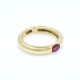 Anillo en oro 18k bombé con rubí legítimo oval Anillo en oro 18k bombé con rubí legítimo oval