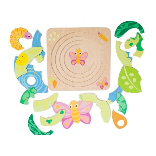 Juguete Vida De Mariposa Tender Leaf Infantil Madera Juguete Vida De Mariposa Tender Leaf Infantil Madera