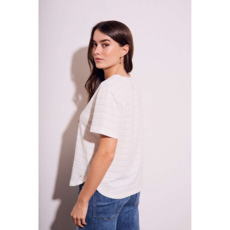 Remera Manga Corta Texturada Algodn Nacar