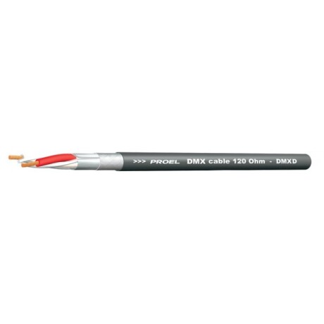 Cable Proel Dmx Luces Dmxd 24awg-0.22mm Blk Cable Proel Dmx Luces Dmxd 24awg-0.22mm Blk
