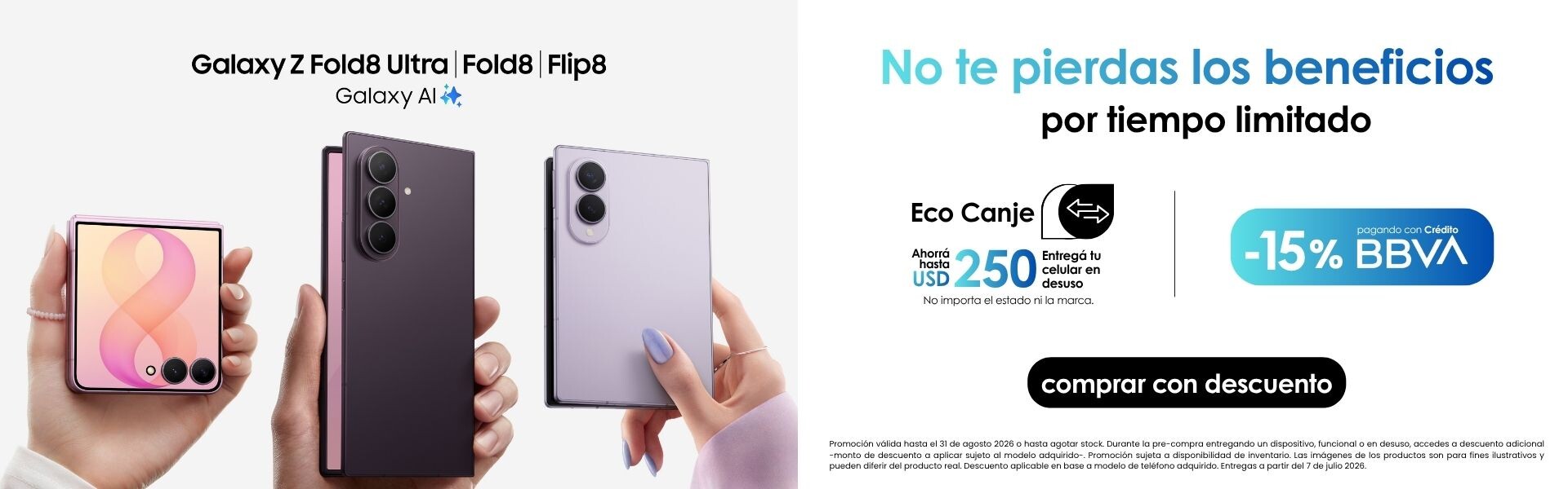 Galaxy Z Fold Utra, Fold 8 y Flip 8