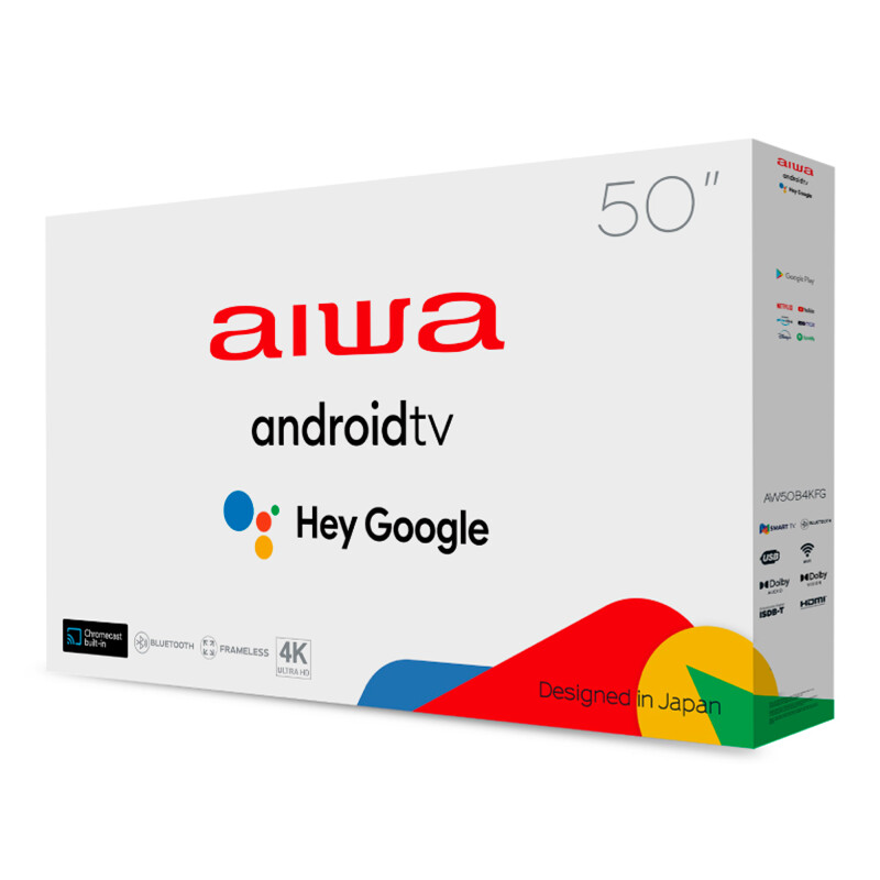 Smart Tv Aiwa 50'' Led 4k Hdr Google TV Comando De Voz Smart Tv Aiwa 50'' Led 4k Hdr Google TV Comando De Voz