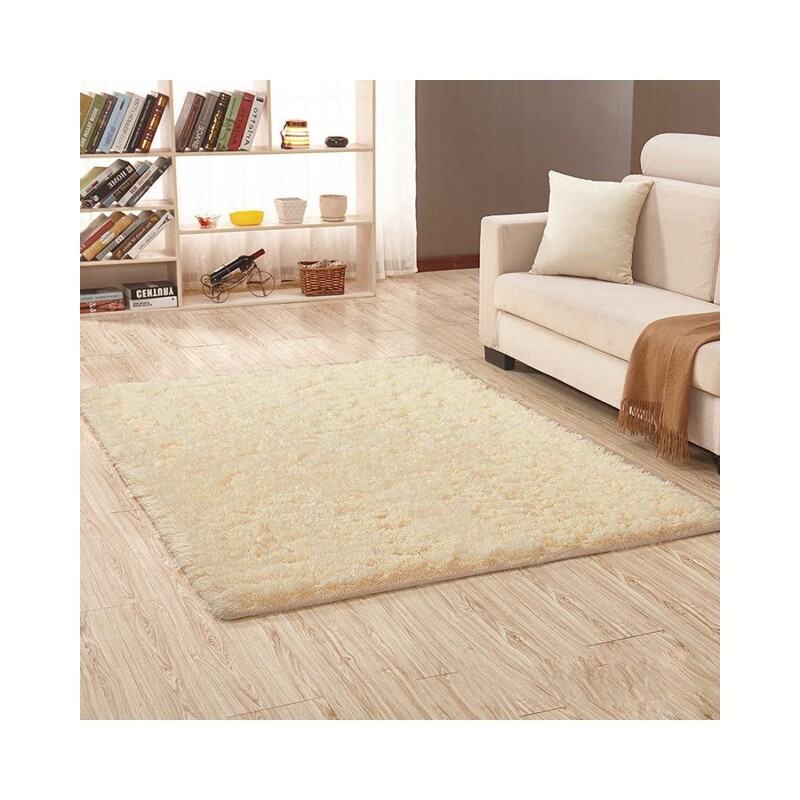 Alfombra Peluda Lumax Shaggy 1.5 X 2.0 Mts Beige